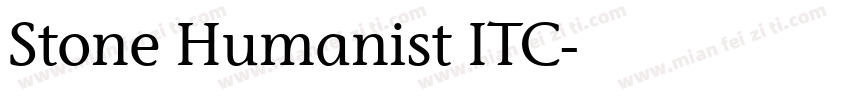 Stone Humanist ITC字体转换